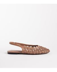 ASOS - Wide Fit Lure Weave Detail Slingback Ballets - Lyst
