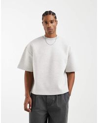 ASOS - Oversized Scuba-Style Fabric With 3/4 Sleeve - Lyst