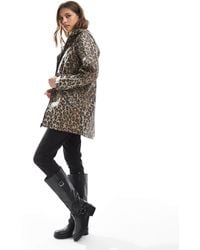 Vero Moda - Coated Rain Jacket With Hood - Lyst