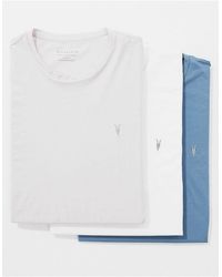 AllSaints - Tonic - confezione da 3 t-shirt girocollo - Lyst
