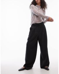 TOPSHOP - Pleated Tie Waist Tailored Balloon Pants - Lyst