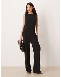 Mango - Sleeveless Fitted Jumpsuit - Lyst