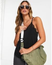 Vero Moda - Lace Trim Cami Top - Lyst