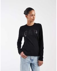 Gap - Large Logo Long Sleeve T-Shirt - Lyst