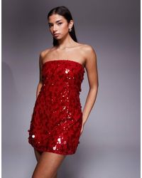Abercrombie & Fitch - Strapless Scarlett Skort Dress - Lyst