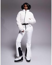 ASOS 4505 Ski & Snow - Asos 4505 Ski Soft Shell And Faux-fur Belted Slim Kick Ski Suit - Lyst