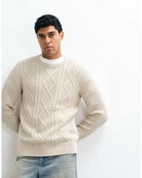 JJ Rebel - Cable Knit Jumper - Lyst