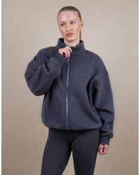 SIMMI - Bronte Zip Through Funnel Neck Sweatshirt - Lyst
