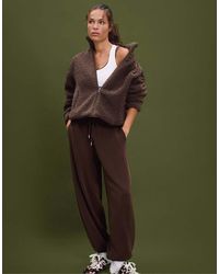 Stradivarius - Zip-up Faux Shearling Lined Jacket - Lyst