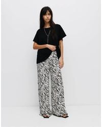 Pull&Bear - – rustikale hose mit zebramuster - Lyst