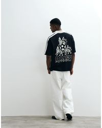 ASOS - Oversized Polo With Bob Marley Print - Lyst