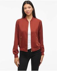 Vila - Giacca Bomber Rossa - Lyst