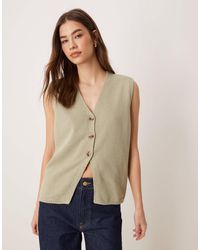 ASOS - Clean Knit Relaxed Fit Vest - Lyst