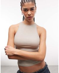Weekday - Hoogsluitende Tanktop - Lyst