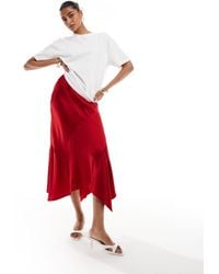 & Other Stories - Satin Asymmetric Panelled Midi Skirt - Lyst
