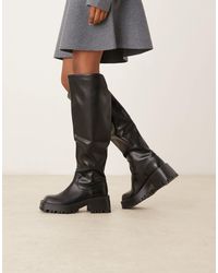 Raid - Maureen Knee Boots With Buckle Detail - Lyst