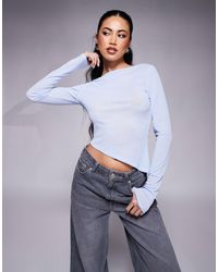 ASOS - – leicht durchscheinendes oberteil - Lyst