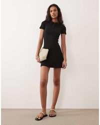 Brave Soul - Short Sleeve Mini Shirt Dress - Lyst