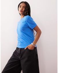 Weekday - T-Shirt With Bound Seams - Lyst