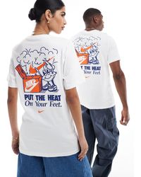 Nike - Camiseta blanca unisex con estampado - Lyst