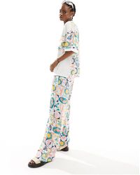 Native Youth - Tile Print Wide Leg Trousers Co-ord - Lyst