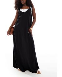 ASOS - Maxi Beach Dress With D-ring Strap Detail - Lyst