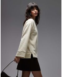 ASOS - Supersoft Split Hem Sweatshirt - Lyst