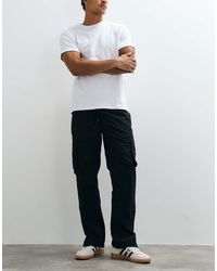 Brave Soul - 100% Cotton Cargo Pants With Elasticated Waist - Lyst