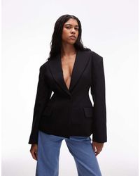 ASOS - Sculpted Cinch Waist Blazer - Lyst