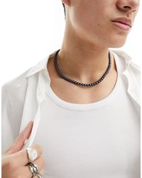 ASOS - Faux Pearl Necklace - Lyst