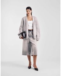 ASOS - – dicke, offene oversize-strickjacke - Lyst