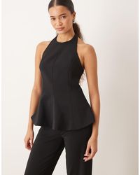 Mango - Xcamilo Halterneck Peplum Hem Top Co-ord - Lyst
