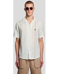 Lyle & Scott - Short Sleeve Zig Zag Stripe Shirt - Lyst