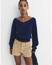 Pull&Bear - – links gestrickter cropped-pullover - Lyst