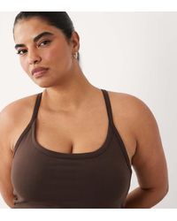 4505 - Curve Icon Soft Touch Yoga Cami With Inner Bra And Adjustable Straps - Lyst