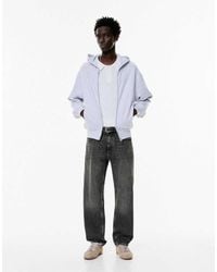 Pull&Bear - Jeans Dritti Vintage Nero Sbiadito - Lyst