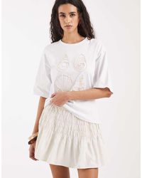 Vero Moda - Smock Waist Mini Skirt - Lyst