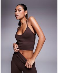 4505 - Seamless Spaghetti Strap Yoga Cami - Lyst
