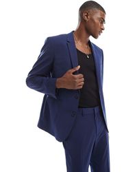 ASOS - Washable Slim Suit Jacket With Wool - Lyst