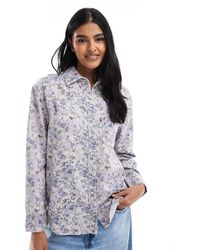 Levi's - Camisa Vaquera De Estilo Wéstern Con Estampado Floral Teodora De - Lyst