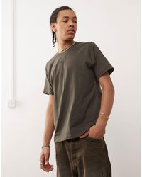 adidas Originals - Premium essentials - t-shirt - kaki - Lyst