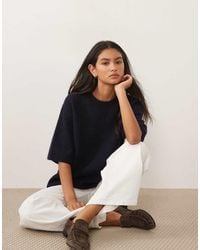 ARKET - Alpaca And Wool Blend Short Sleeve Jumper - Lyst