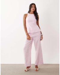 Forever New - Linen Blend Tailored Wide Leg Trouser Co-ord - Lyst