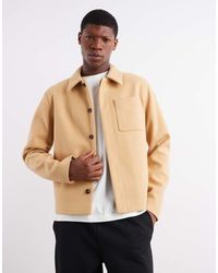 ASOS - Wool Look Shacket - Lyst
