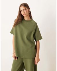 ASOS - Interlock Raglan T-shirt - Lyst