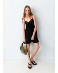 Mango - Teen Strappy Mini Dress With Embellishment - Lyst