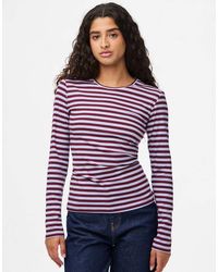 Pieces - Top Met Lange Mouwen - Lyst
