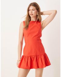 ASOS - Dropped Waist Shift Mini Dress - Lyst