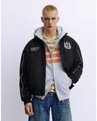Pull&Bear - Stwd Embroidered Jacket - Lyst