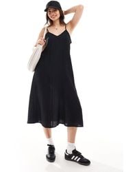 Vero Moda - Woven Cami Midi Dress With V Front - Lyst
